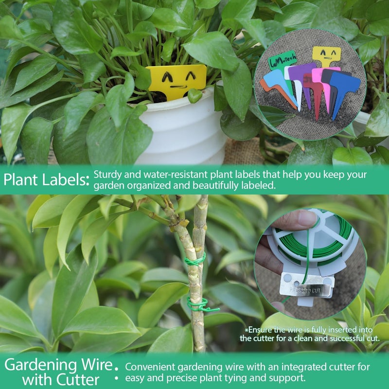 LeMotech Garden Tool Set, 3Pcs Stainless Steel Heavy Duty Gardening Kit Including Trowel Transplanter Cultivator Gardening Hand Tools with Handle, Planting Tool for Women Men - Image 4